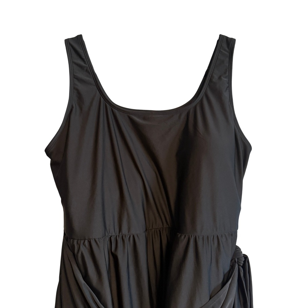 Old Navy Black Side Tie Swim Dress One Piece NWOT Size 3X - Picture 6 of 13